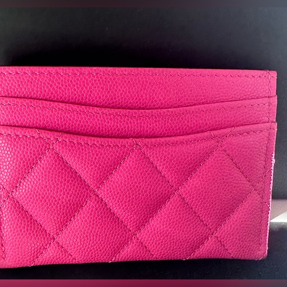 💞💞Gorgeous Chanel Caviar Card Holder 22K Barbie Pink💕💕 - Picture 4 of 16